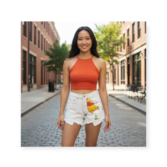 LF Furst ofaKind ❤︎ Upcycled Vintage Levi's® ❤︎ Cut Off Disney Winnie Pooh Short - Picture 14 of 16